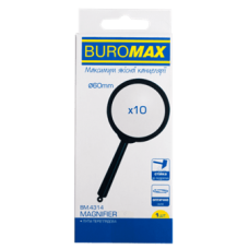 Лупа BUROMAX 4314 D60х10, пластик, /BM.4314/