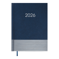 Щоденник датований 2026 BUROMAX А5 PARALLEL 2107-02 синій (друкована обкл.) /BM.2107-02/