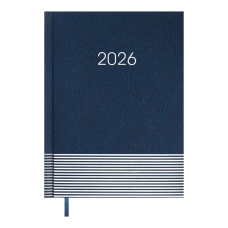 Щоденник датований 2026 BUROMAX А5 PARALLEL 2107-02 синій (друкована обкл.) /BM.2107-02/
