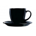 Сервіз Luminarc чайний 220мл 12пр. Carine Black P4672