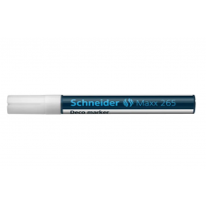 Маркер крейдовий SCHNEIDER MAXX 265 2-3 мм, білий (10) /S126549/