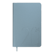 Щоденник датований 2026 BUROMAX А6 STEEL 2517-14 блакитний /BM.2517-14/