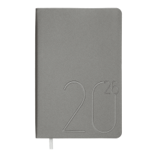 Щоденник датований 2026 BUROMAX А6 STEEL 2517-24 сріблястий /BM.2517-24/
