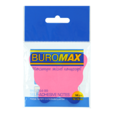 Стікери BUROMAX Метелик 50арк 2364-99 неон асорті (12) /BM.2364-99/