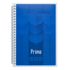 Блокнот BUROMAX А5 на спір. 96арк. PRIME 24551101-02 синій /BM.24551101-02/