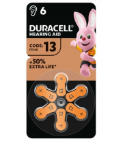 Батарейка DURACELL ACTIVAIR Zinc Air 13/PR48 6шт/упак. (ціна за упак.)