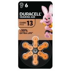 Батарейка DURACELL ACTIVAIR Zinc Air 13/PR48 6шт/упак. (ціна за упак.)