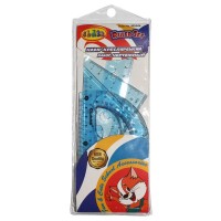 Набір лінійок 20см CLASS 9024-06 (4пр.) сині /9024-06С/