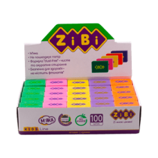 Гумка ZiBi 5420 Color 26х18х8мм, прямокутний (100), /ZB.5420/