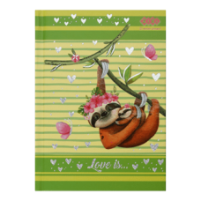 Блокнот ZiBi KIDS Line А6 тв. пал. 64арк. LOVE IS 12719-15 салатовий /ZB.12719-15/