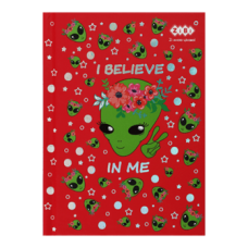 Блокнот ZiBi KIDS Line А6 тв. пал. 64арк. UFO 12720-05 червоний /ZB.12720-05/