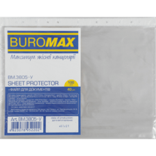 Файл А4+ BUROMAX 40 мк 3805-У  JOBMAX (100шт.) (30), /BM.3805-y/