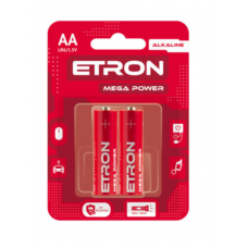 Батарейка ETRON AА LR6 Mega Power  2шт/упак (ціна за уп)