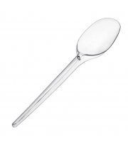 Ложка пластик. одноразова столова (100) прозора /9928/0305/