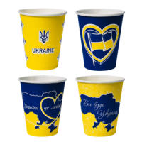 Стакан одноразовий паперовий 250мл (50/2000) Патріот /CUP250PAT/