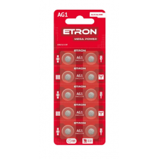 Батарейка ETRON AG1 LR621 1,5V Mega Power 10bl (ціна за шт)