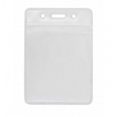 Бейдж (ідентифікатор) OPTIMA 45612 75х95мм вертик. замок zip lock, ПВХ /О45612/