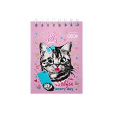Блокнот ZiBi KIDS Line А7 на гориз. спір. 40арк. EMOTIONS/KITTY 12102 (20) /ZB.12102/