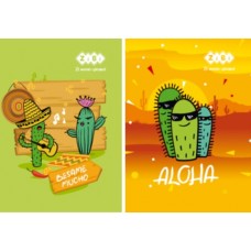 Блокнот ZiBi KIDS Line А7 на гориз. спір. 40арк. KAKTUS 12106 (20) /ZB.12106/