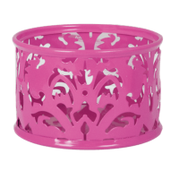 Бокс для скріпок BUROMAX 6222-10 метал. Barocco рожевий (12), /BM.6222-10/