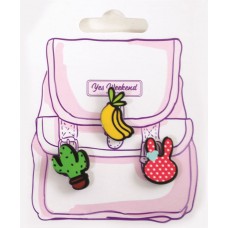 Значки дитячі YES WEEKEND 554355 "Must have" банан,кактус /554355/