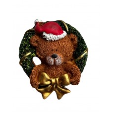 Магніт керам.  "Ведмедик новорічний" 4х5,5см №LE21825A-D-L/Вител