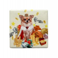 Магніт керам. 7,2х7,2см №858-018 Гроші