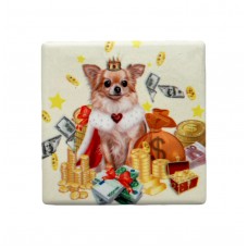 Магніт керам. 7,2х7,2см №858-018 Гроші