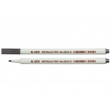 Маркер художній Paint STA 6551-M09 1мм, металік чорний (10)