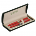 Набір ручок REGAL R19205.H.RF Піраміди, перова+ролер. в оксамит. футлярі, червоний /R19205.H.RF/