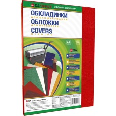 Обкладинка картон.TM DA (100шт.) А4 червона 1220101020900