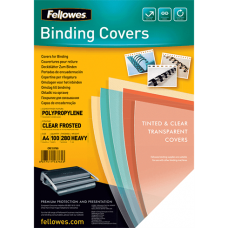 Обкладинка пласт. Fellowes (100шт.) 280мкм А4 прозора матова 53765