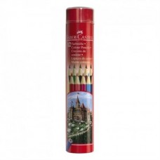 Олівці кольорові 12кол. Faber-Castell 115826 метал.тубус /115826/