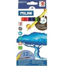Олівці кольорові 12кол. MILAN 0742312 акварельні трикутні
