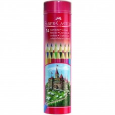 Олівці кольорові 24кол. Faber-Castell 115827 метал.тубус /115827/