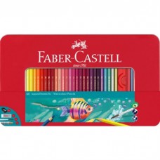 Олівці кольорові 60кол. Faber-Castell 115964 акварельні метал.коробка /115964/