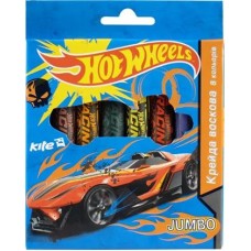 Олівці кольорові воскові  8кол. KITE HW14-076K Hot Wheels /HW14-076K/