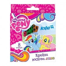 Олівці кольорові воскові  8кол. KITE LP17-076 Litlle Pony, Jumbo /LP17-076/