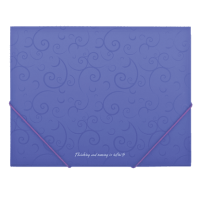 Папка на гумках А5 BUROMAX 3902-07 Barocco, фіолетова (100) /BM.3902-07/