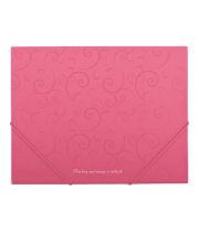 Папка на гумках А5 BUROMAX 3902-10 Barocco, рожева (100) /BM.3902-10/