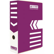 Бокс архівний картонний  8см BUROMAX 3260-07 фіолетова, /BM.3260-07/