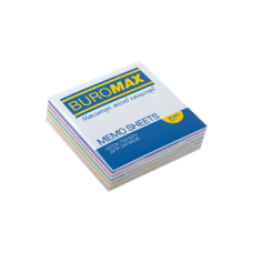 Папір для нотаток кольор. BUROMAX 8*8*2см, до 250арк. скл. ЗЕБРА 2254 (120), /BM.2254/