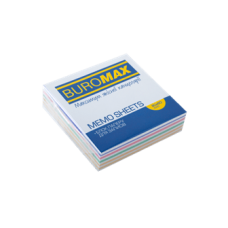 Папір для нотаток кольор. BUROMAX 9*9*4см, до 440арк. скл. ЗЕБРА 2264 (72), /BM.2264/
