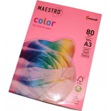 Папір кольоровий 80г/м, А3 неон рожев. 500арк. Maestro Color Neopi