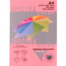Папір кольоровий 80г/м, А4 неон рожевий 100арк. SPECTRA 342 /16.4200/
