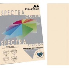 Папір кольоровий 80г/м, А4 паст.слон. кістки 100арк. SPECTRA 100
