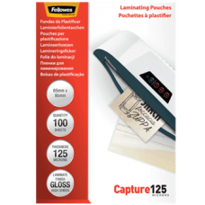 Плівка для ламінування глянсова 125мкм 65*95мм 100шт. Fellowes 53067