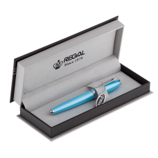 Ручка кулькова REGAL R87312.P.B в футл. блакитна /R87312.P.B/