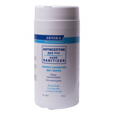 Серветки вологі АРНІКА 30503 100шт Aнтисептичні, в тубусі /30503/
