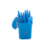 Підставка для ручок BUROMAX 6352-14 RUBBER TOUCH блакитна /BM.6352-14/